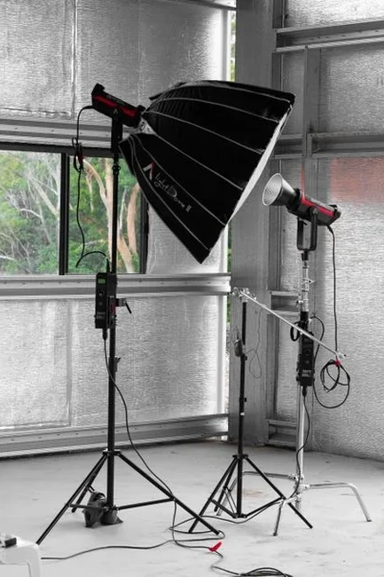 Espace studio pour une séance photo ou une production vidéo